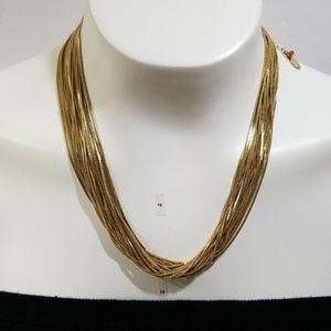 20 Strand Jules B Golden Chain Necklace - NWOT